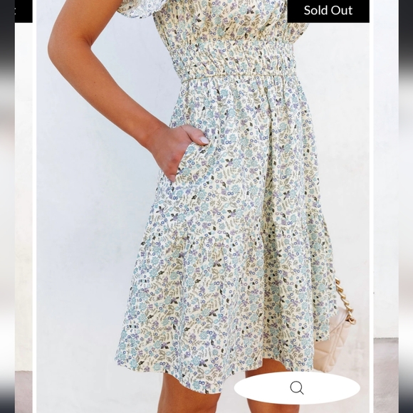 Vici Pocketed Primrose Ruffle Floral Dress Small - Picture 4 of 16